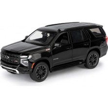 aklow akyoleticaret Oyuncak, Motormax 1:24 2025 Chevy Tahoe Z71 Model Araba, Koleksiyonluk Diecast Suv Araç Modeli, Detaylı Metal ve Sergileme Arabası MM-79392 (Siyah)