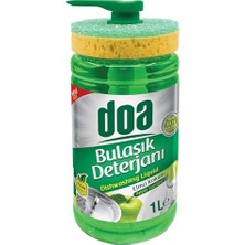 aklow akyoleticaret Sıvı Bulaşık Deterjanı Süngerli Elma Kokulu 1000 ml