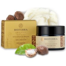 aklow akyoleticaret Organik Shea Butter 50 ml Yoğun Nemlendirici ve Onarıcı Shea Yağı, Çatlak Karşıtı Bakım, A ve E Vitaminli Doğal Cilt Besleyici