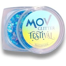aklow akyoleticaret No:3 Maldives Mavi Turkuaz Krem Glitter, Yüz ve Vücut Için