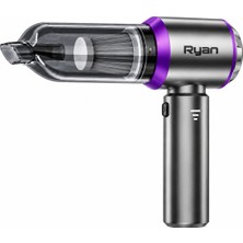 Bagajon Ryan 20.000 Pa 7.500 Mah Araç Süpürgesi – 120W Fırçasız Motor, Üfleme & Vakum, Çantalı