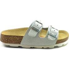 Superfit Ortopedik Çocuk Terlik Çift Bantlı P 800111-9500 - Gümüş SILBER