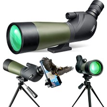aklow akyoleticaret 20-60X60 mm Su Geçirmez Darbeye Dayanıklı Spotting Kapsam Tripod ve Digiscoping Adaptörü Bak4 Prizmalar Hedef Çekim Avcılık Kuş Gözlemciliği Yaban Hayatı Manzara