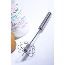 aklow akyoleticaret Çelik Basmalı Otomatik Çırpıcı (34 Cm)