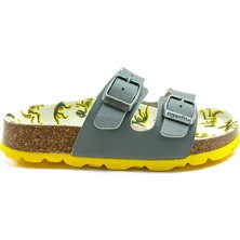 Superfit Ortopedik Çocuk Terlik Çift Bantlı P 800111-2120 Dinazor GRAU / MEHRFARBIG