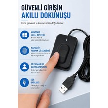 Coverzone Notebook ve Pc Uyumlu Ent USB Parmak Izi Okuyucu 508 Dpı | FP130