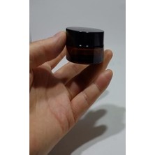 aklow akyoleticaret Amber Cam Krem Kavanozu 20 Ml, Boş Kavanoz 10 Adet, BCŞ503G10