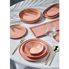 aklow akyoleticaret Noon Oval Servis 2'li Somon 26 cm