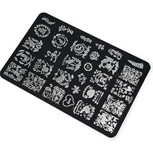aklow akyoleticaret Xl Büyük Boy Tırnak Stamping Baskı Plakası HK01