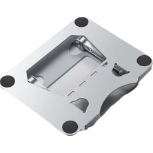aklow akyoleticaret DYT-815 Metal Ergonomik Macbook Uyumlu Katlanabilir Laptop Standı (Silver)