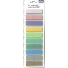 aklow akyoleticaret 12X45 mm Yapışkanlı Pp Indeks Ayraç, 10 Pastel Renk, 20 Yaprak, 9570454932701