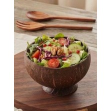Tolu Gerçek Hindistan Cevizi Kase- 1 Adet Kase & Çerezlik – Smoothie Bowl Coconut El Yapımı Klasik Sunum Kabı