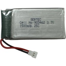 Gees Global Yüksek Kapasiteli 3,7V 1500MAH Pil Beyaz Soket
