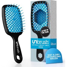 aklow akyoleticaret Unbrush Detangling Saç Fırçası, Okyanus Mavisi