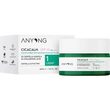 2 Adet Anyong Cica Tiger Grass Ton Eşitleyici ve Kızarıklık Karşıtı Krem Light, 20 Spf 30 ml