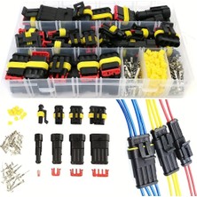 Şanal Hıd Konnektör Seti Oto Elektrik Kablo Soketleri Su Geçirmez Kutulu Yüksek Kaliteli Otomotiv Car System Terminal Connection (Gerçek Adet 300 Parça )