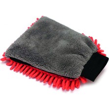Şanal Wonkey - Çift Taraflı Oto Yıkama Eldiveni Mikrofiber Şönil - Çizmez, Yüksek Su Emici, Araç Yıkama ve Detay Temizlik Eldiveni, Otomobil, Motosiklet ve Cam Temizliği Için