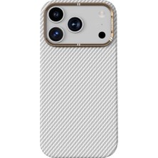 Kılıf House Iphone Uyumlu Kamera Korumalı Slim Premium Karbon Desenli Magsafe Destekli Kılıf