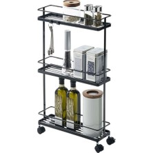 aklow akyoleticaret Depolama Arabası - Tower - Siyah