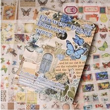 aklow akyoleticaret 24 Sayfa Washi Vintage Kelebek Sticker Bullet Journal Scrapbook Laptop