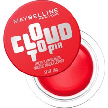 Şanal Maybelline New York Cloudtopia Köpük Dokulu Mat Allık 03 Divine Crimson