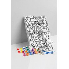 Tabdiko Çığlık Tablosu Desenli Mandala Tuval Boyama Seti 40X50 cm