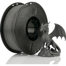 aklow akyoleticaret Pla+ Filament 1.75 mm 1 kg Koyu Gri - Yüksek Hızlı Baskı, ±0.02 mm Tolerans, Fdm/ams Uyumlu 3D Yazıcı Filamenti