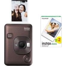 aklow akyoleticaret Mini Liplay Hybrid Deep Bronze Fotoğraf Makinesi 20'li Film
