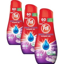 aklow akyoleticaret Hepsi 1 Arada Jel Standart 60 Yıkama Bulaşık Deterjanı (1 x 1080G) (3 Paketi)
