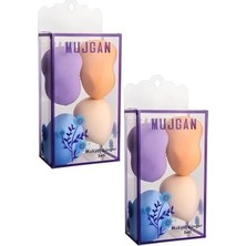 aklow akyoleticaret Mujgan 4'lü Kutulu Armut Sünger 2'li Set