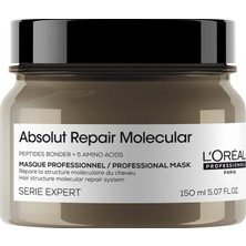 Şanal L'oréal Professionnel Paris Serie Expert Absolut Repair Molecular Yıpranmış Saçlar Için Durulanmayan Maske 150 Mililitre