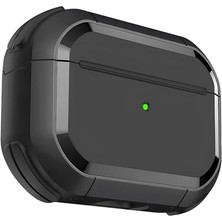 aklow akyoleticaret Airpods 4 ile Uyumlu Armor Serisi Darbelere Karşı Ultra Güçlü Koruma Fiber Karbon Arka Tasarım Kılıfı (Siyah, Airpods 4)