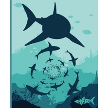 aklow akyoleticaret Independently Published Pages Great For Boys Girls Shark Lovers Adults X9.25 7.5 120 Fun Shark Sketch/doodle Book Blank Interior Pages