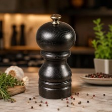 aklow akyoleticaret Skeppshult El Yapımı Gürgen Ağacı Baharat Değirmeni; Paslanmaz Çelik Mekanizmalı, Karabiber ve Tuz Öğütücü, 13X5,5X5,5 cm Büyük Boy Pahalı Kaliteli Niş Üründür