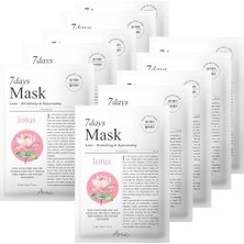 aklow akyoleticaret 7 Days Mask Lotus N Canlandırıcı ve Cilt Tonu Aydınlatıcı Vegan Maske