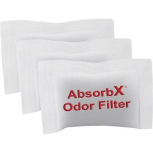 Şanal Itouchless Absorbx Koku 3'lü Paket Çöp Kokularını Emer, Doğal Aktif Karbon Teknolojisi, Biyobozunur - 8 Gal ve Daha Büyük Çöp Koku Giderici, Filtreler