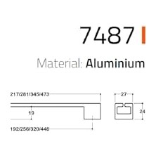 aklow akyoleticaret 7414 Modern Kulp Gold Renk 96 mm Gold Tek Ebat SSY7414 0096 Gl-Gl