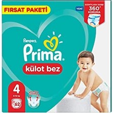 aklow akyoleticaret Külot Bez Fırsat Paketi, Maxi 4 Numara, 62'li