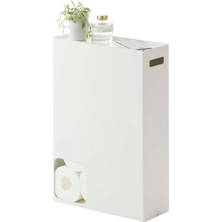 Şanal Yamazakı Ev 2294 Tuvalet Kağıdı Stok-Banyo Depolama Düzenleyici Dispenseri, Tek Boyut, Beyaz