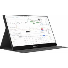 aklow akyoleticaret Monitör, Lite E15T 15,6’’ Dokunmatik 60Hz Fhd Taşınabilir (Sıfır Ölü Piksel Garantili)