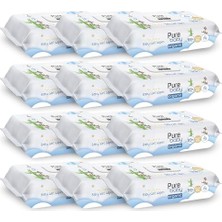 aklow akyoleticaret Organic Yenidoğan Islak Havlu 12X70 (840 Yaprak)