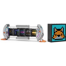 Şanal Divoom Timebox Evo Bluetooth Hoparlör ve Times Gate Dijital LED Ekran Seti