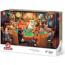 aklow akyoleticaret Kumarbaz Köpekler 500 Parça Puzzle