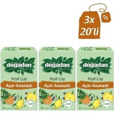 aklow akyoleticaret Yeşil Çay Açai Ananaslı 20'li x 3