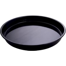 aklow akyoleticaret Tepsi, En Sağlıklı Emaye Börek Baklava Tepsisi Yaşam Boyu Garantili Piano Black Serisi Çizilmez Siyah Emmantel Türk Malı, 40X6 cm Emaye Fırın Tepsisi Isıya Dayanıklı Yuvarlak Dünyada En Iyi Çinko