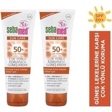 aklow akyoleticaret Spf 50+ Çok Yönlü Koruyucu Güneş Kremi, 75 ml x 2 Adet
