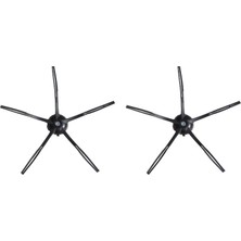Şanal Ozemtek Siyah 2 Adet Yedek 5 Kollu Yan Fırça Roborock ile Uyumlu S7 S7 Max S7 Ultra T7 T7S 2 Adet Yan Fırça