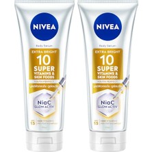 aklow akyoleticaret SPF15 SUPER10 Serum Etkili Sıkılaştırıcı ve Aydınlatıcı Vücut Losyonu 170 Ml, Nemlendirici, C Vitamini