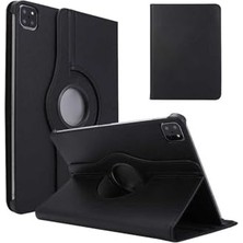 aklow akyoleticaret iPad Air 11 2025 M3 Stsr Dönebilen Standlı Kılıf, Siyah
