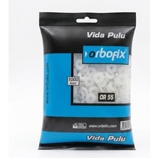 aklow akyoleticaret Orbofix Plastik Vida Pulu Beyaz Rondela Seti: Mobilya, 1000'LI, Yüzey Koruyucu Havşalı Vida Altlığı ve Estetik Destek Pulu, Otomotiv ve Sanayi Için Sert Polimer Bağlantı Elemanı
